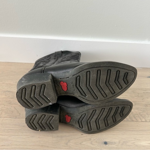 Justin Kid’s black cowboy boots size 2.5 - Picture 5 of 8